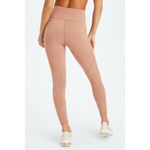 Fabletics Define PowerHold High Waisted 7/8 Leggings Teddy Tan Size M